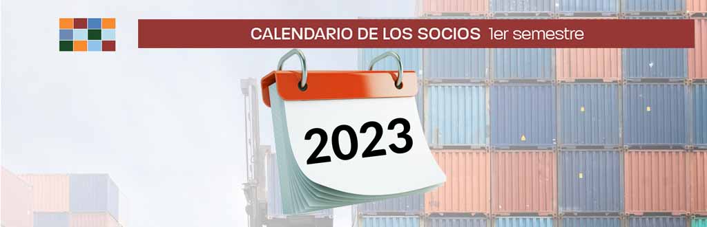 Calendario de los socios 1er semestre 2023